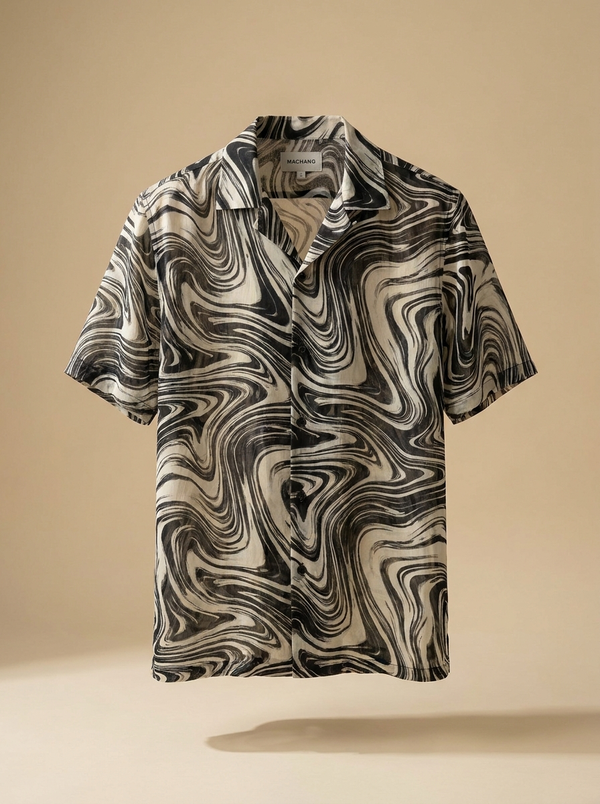 Noir Sheer Overshirt